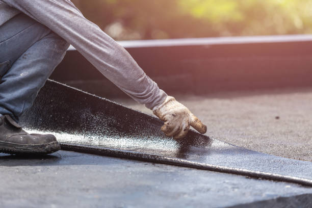 Professional Basement Waterproofing technician working in Basom, NY
